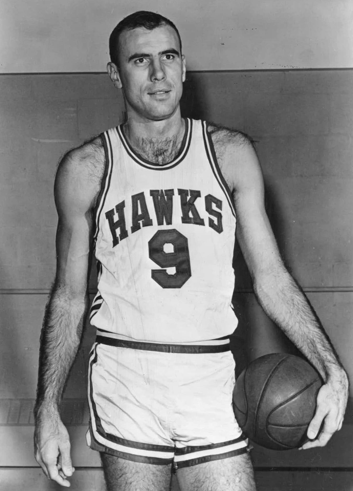 Bob Pettit Never Played Here. His Number Hangs Here Anyway.